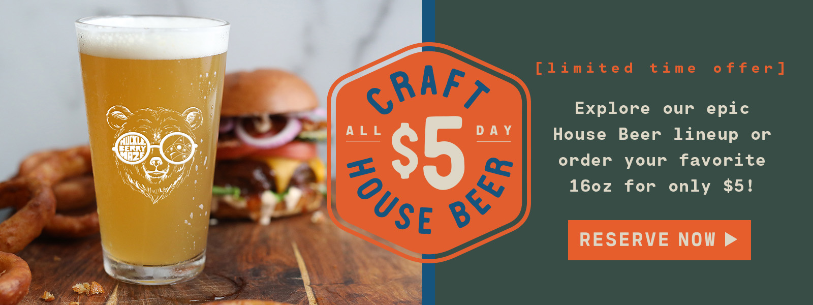 $5 House Beer Promo