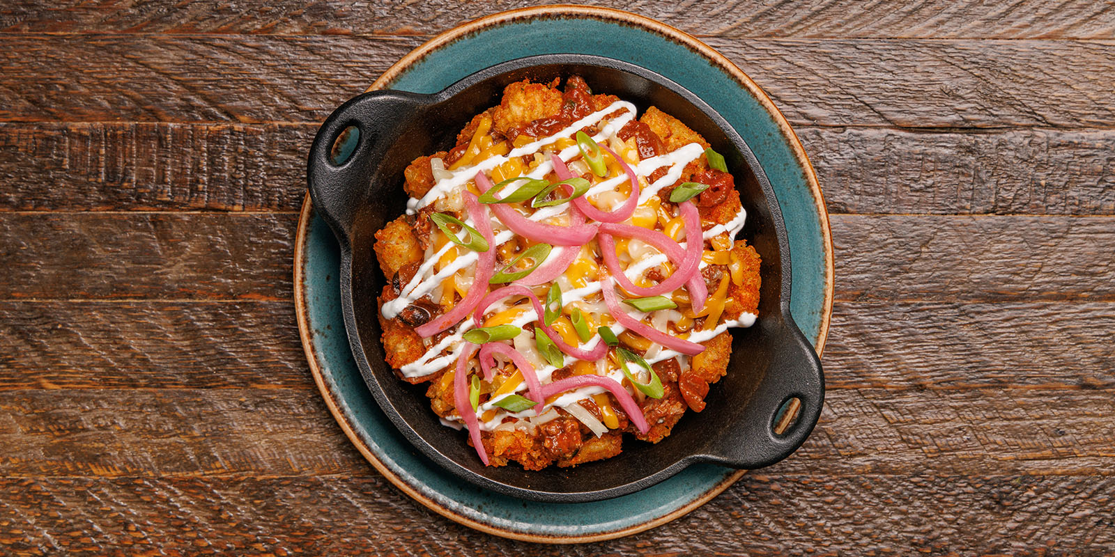 Loaded Chili Cheese Tots